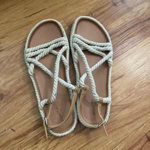 Target woven sandals - beige. Size 11. Kind of wide